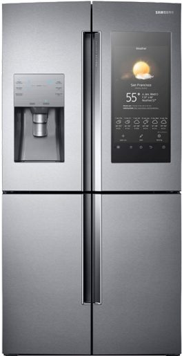 Rf22k9581sr - Refrigerator (300x515), Png Download
