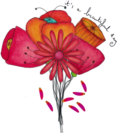 Bouquet Rouge - Flower Bouquet (434x467), Png Download