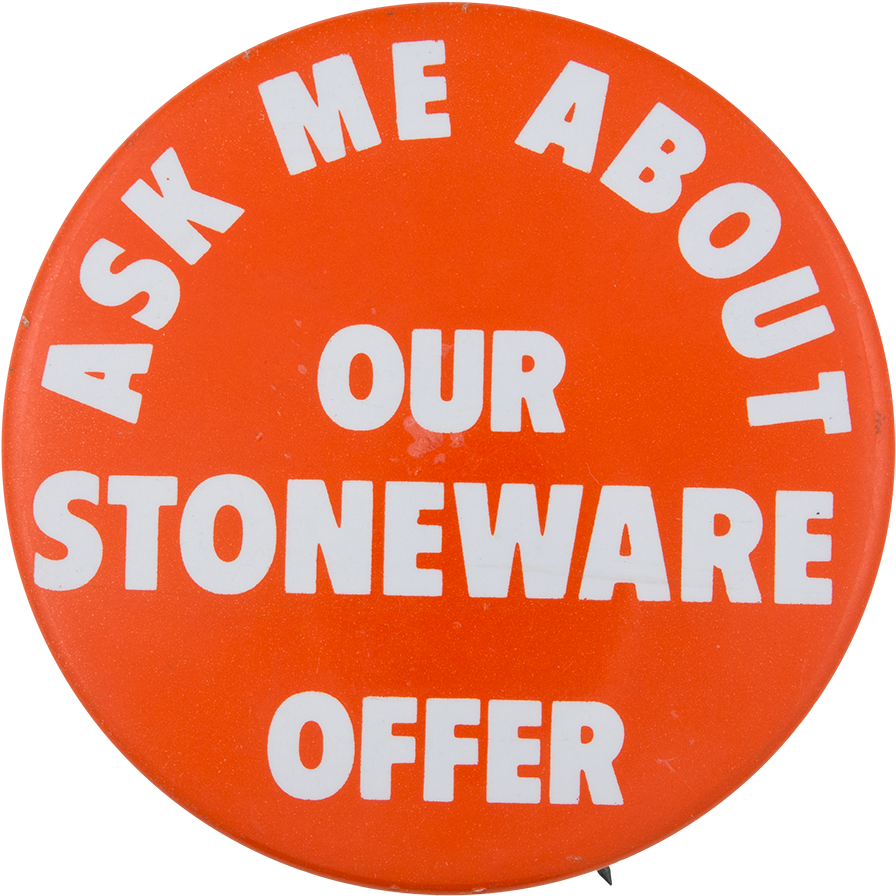Ask Me About Our Stoneware Offer Ask Me Button Museum - Circle (1000x984), Png Download