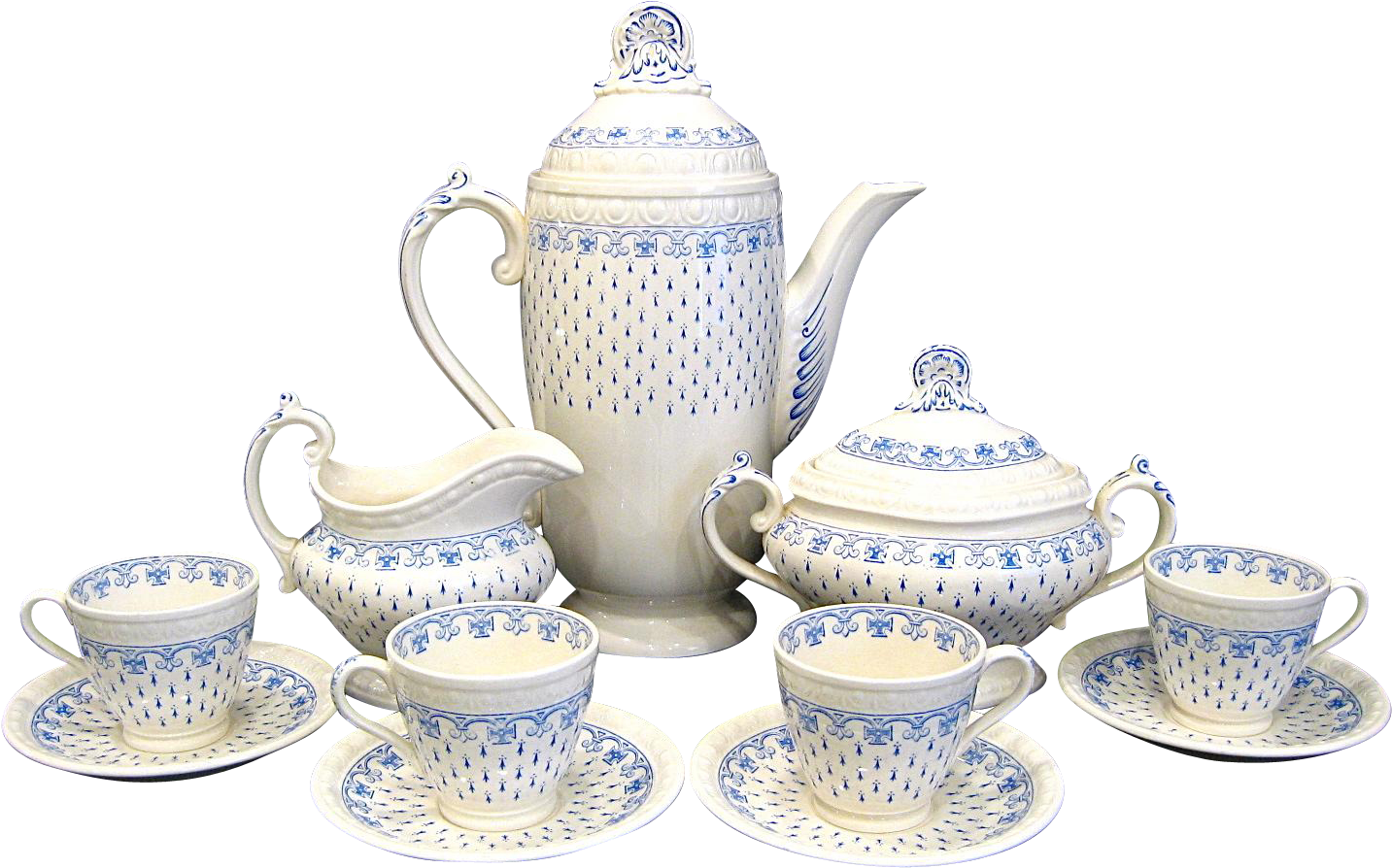 Copeland Spode Ermine Tea Coffee Set - Teapot (1432x1432), Png Download