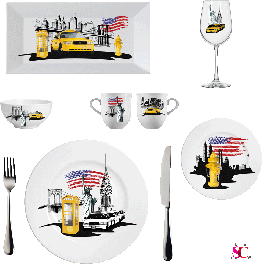 New - Plate Knife And Fork (1000x1000), Png Download