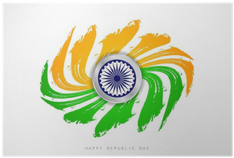 Indian Flag Theme Background Design - Design (400x400), Png Download