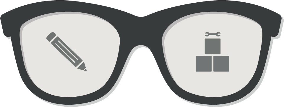 Glasses With Icons Png Vertix Logo Ideas - Wire Frame Glasses Vector (960x375), Png Download