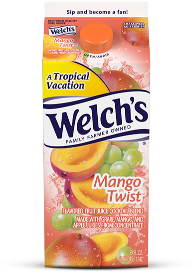 Thumbnail - Welch's Mango Twist Cocktail Juice - 59 Fl Oz Carton (600x600), Png Download