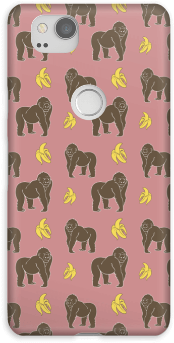 A Case With Bananas An Monkeys In Pink - Louis Vuitton Dress (484x800), Png Download