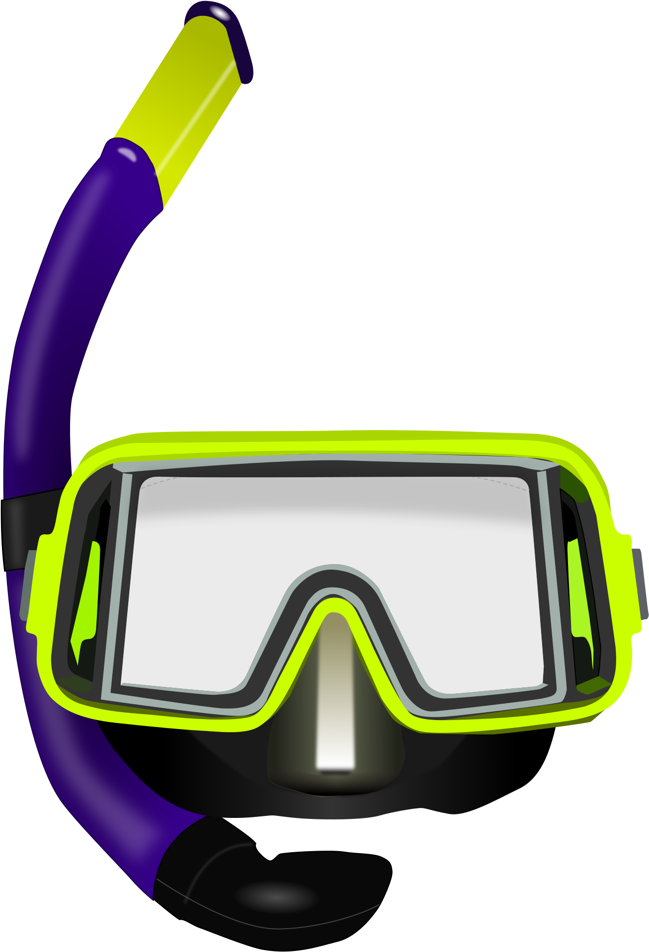 Clip Transparent Download Glasses Big Image Png - Scuba Gear Clip Art (1697x2400), Png Download