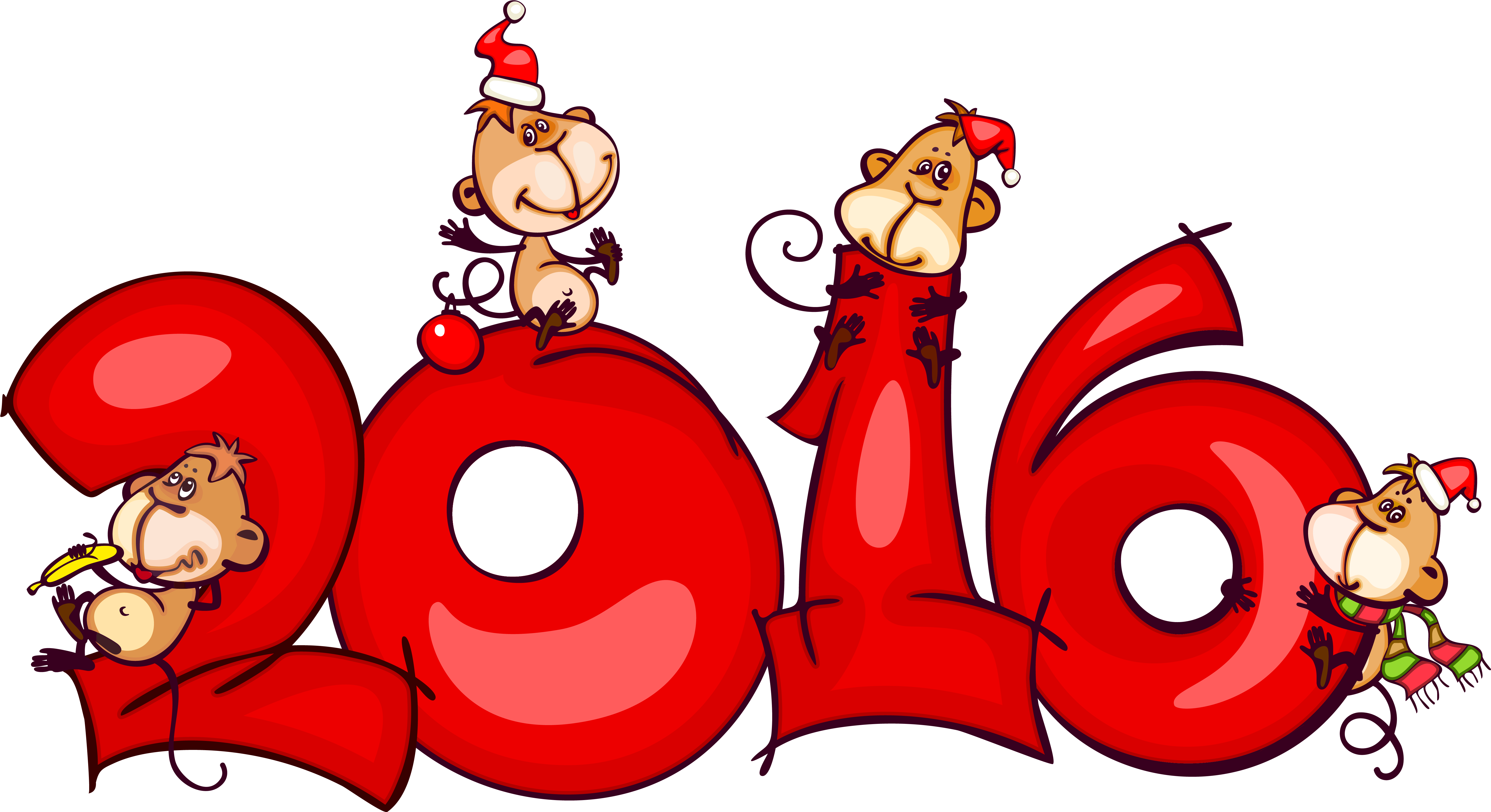 Picture Black And White 2016 Transparent Christmas - Christmas Clip Art 2016 (6382x3476), Png Download