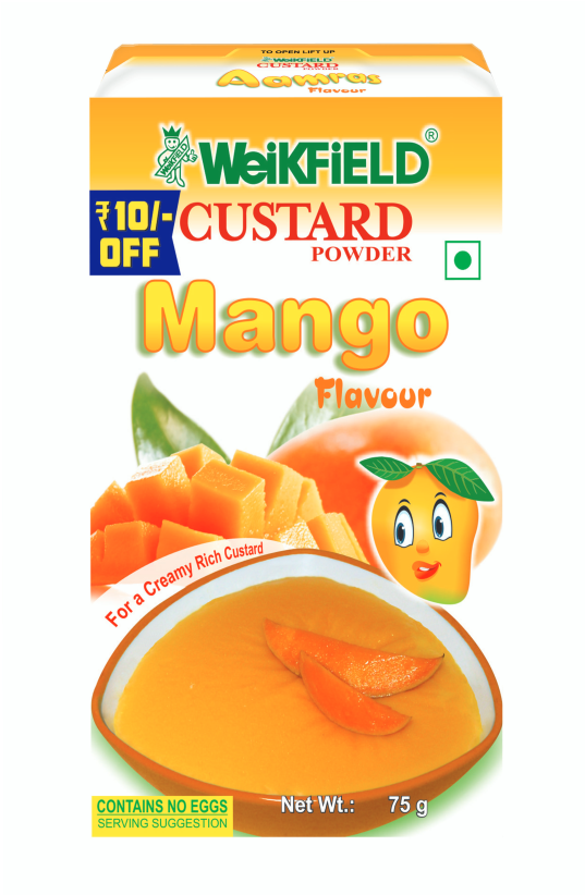 Weikfield Custard Powder Mango 100gms (980x1110), Png Download