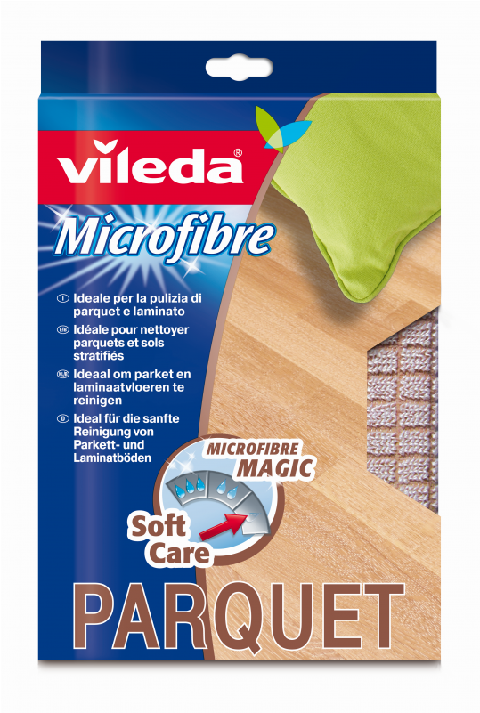 Microfibre Parquet Cloth Packshot Vileda - Vileda Bodentuch Microf. 2in1 Accessories (800x800), Png Download