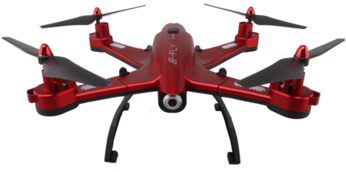 Black Red Mini Foldable Drone Camera With Led Light - Unmanned Aerial Vehicle (350x350), Png Download