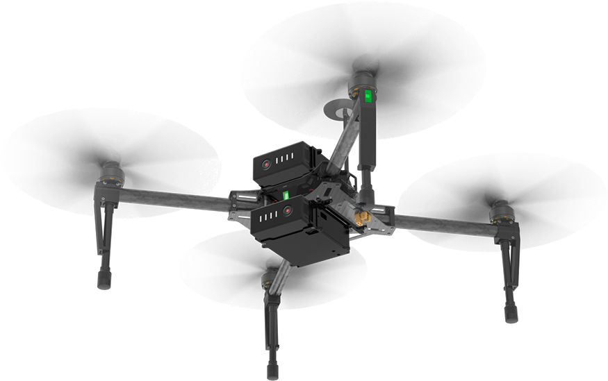The First Consumer Drone That Steers Itself Around - Matrice 100 Dual Battery (898x597), Png Download
