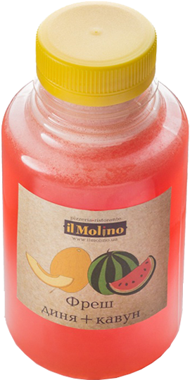 Fresh Juice Watermelon Melon - Plastic Bottle (562x562), Png Download