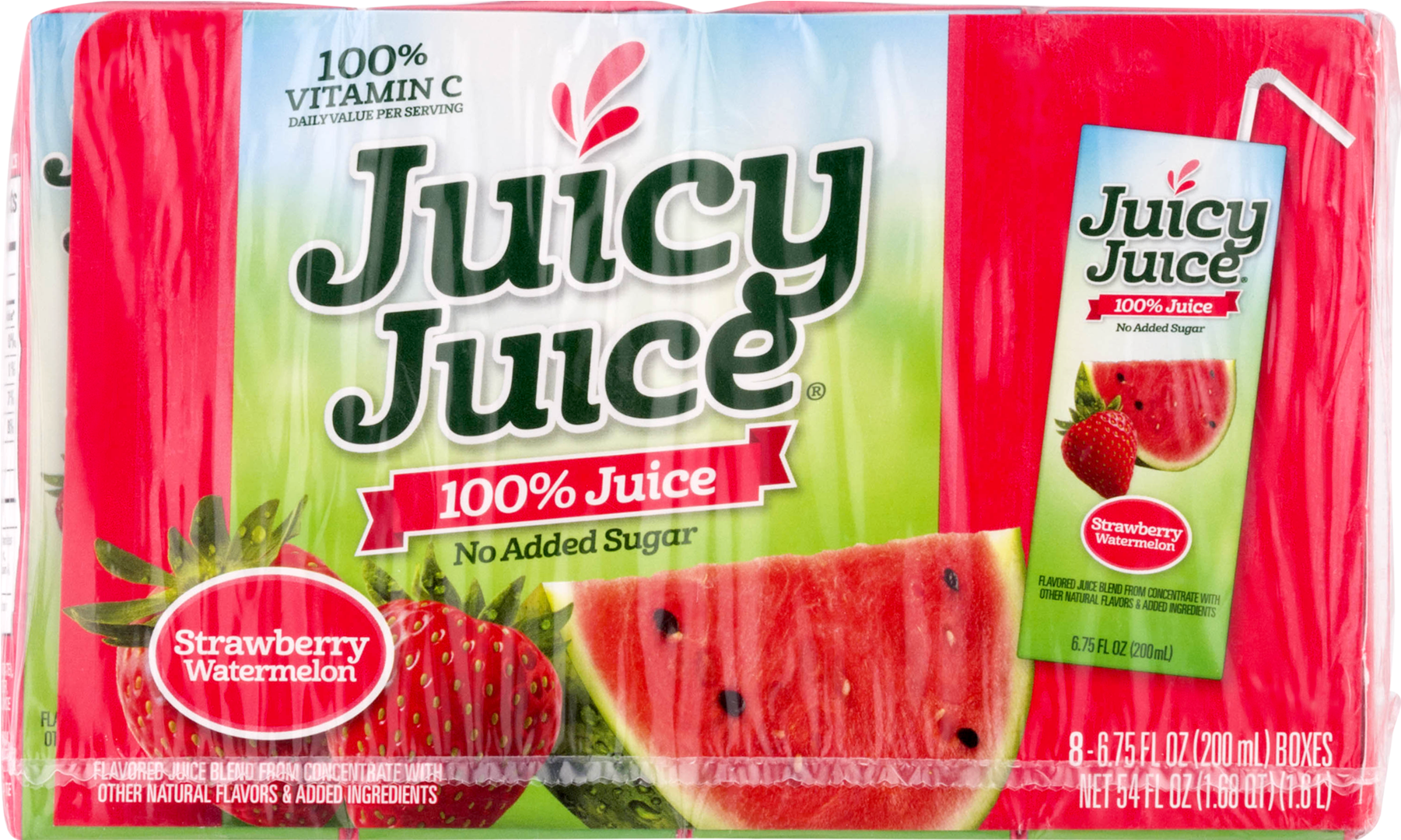 Juicy Juice 100% Juice, Strawberry Watermelon, - Juicy Juice 100% Juice, Strawberry Watermelon - 8 Pack, (1800x1800), Png Download