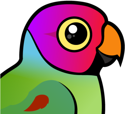 The Plum-headed Parakeet Is A Parrot Native To India, - Plum Headed Parrot Cartoon (440x440), Png Download
