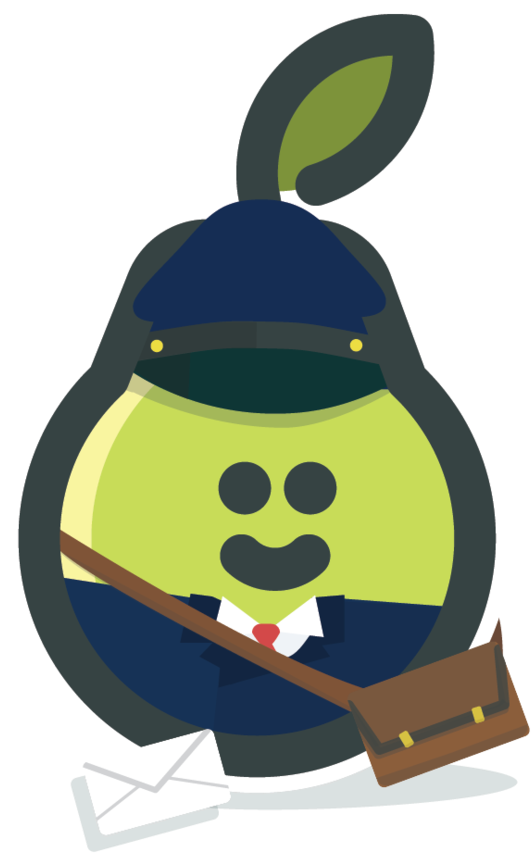 Peary Postman 01 - Pear Deck (1000x1000), Png Download