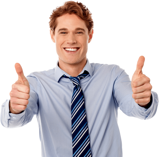 Free Png Men Pointing Thumbs Up Png Images Transparent - Person With Thumbs Up Png (850x566), Png Download