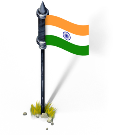 Flag India Level01 - Happy Independence Day Flag (480x480), Png Download
