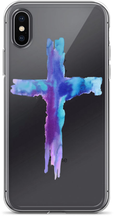 Watercolor Cross Iphone Case - Watercolor Painting (1000x1000), Png Download