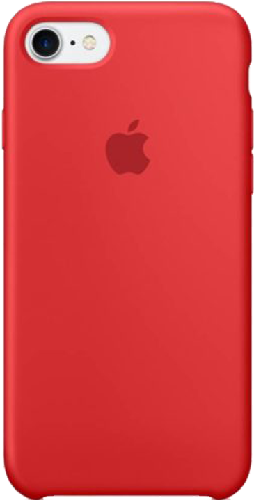 Apple Back Cover For Iphone Red Welcome To Apple Store - Apple Silicone Case Iphone 7 Red (720x720), Png Download