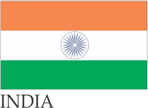 India Flag 3 X 5 Feet - Decal (480x480), Png Download