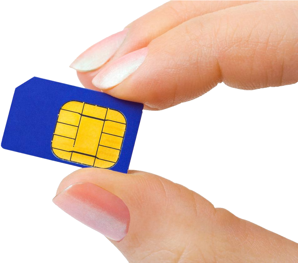 Sim Cards On Hand Png Image - Ethio Telecom Sim Card (1000x839), Png Download