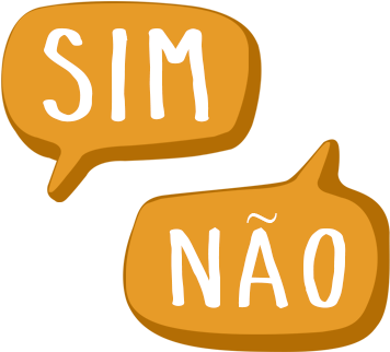 Sim Ou Não Png (394x394), Png Download