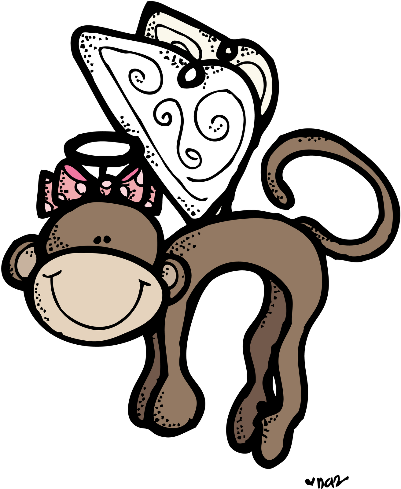 Monkey Melonheadz Colored Png - Flying Monkey Clip Art (1318x1600), Png Download