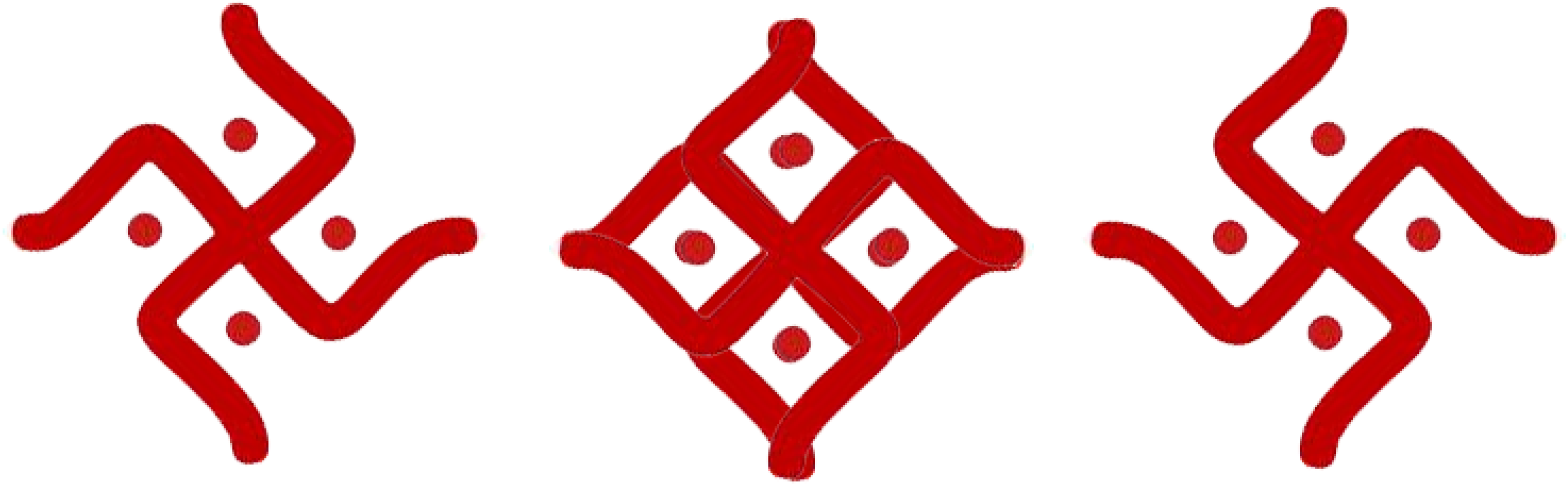 Indian Swastika - Indian Symbol Of Life (3168x1170), Png Download