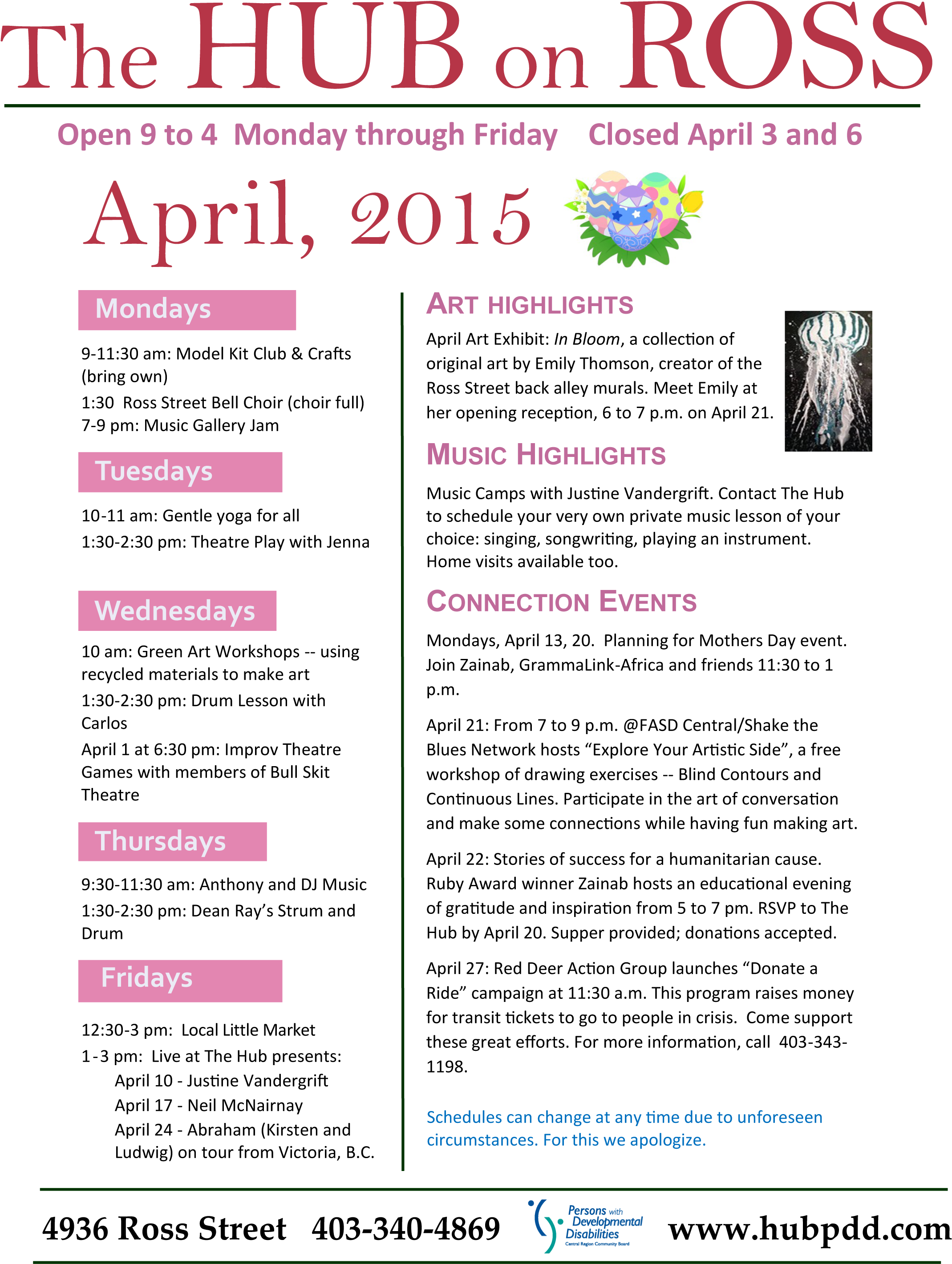 April Hub Calendar - Openclipart (2425x2975), Png Download