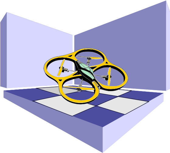 Drone Tictactoe - Parrot Ar Drone (634x524), Png Download
