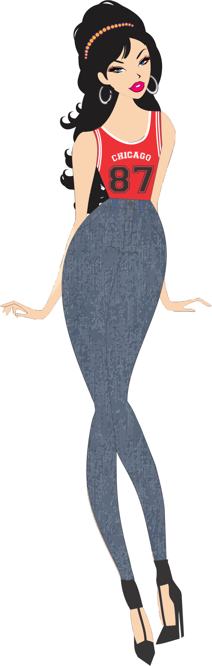 Fashion Woman Big Image Png - Imagenes Png Moda (704x2214), Png Download