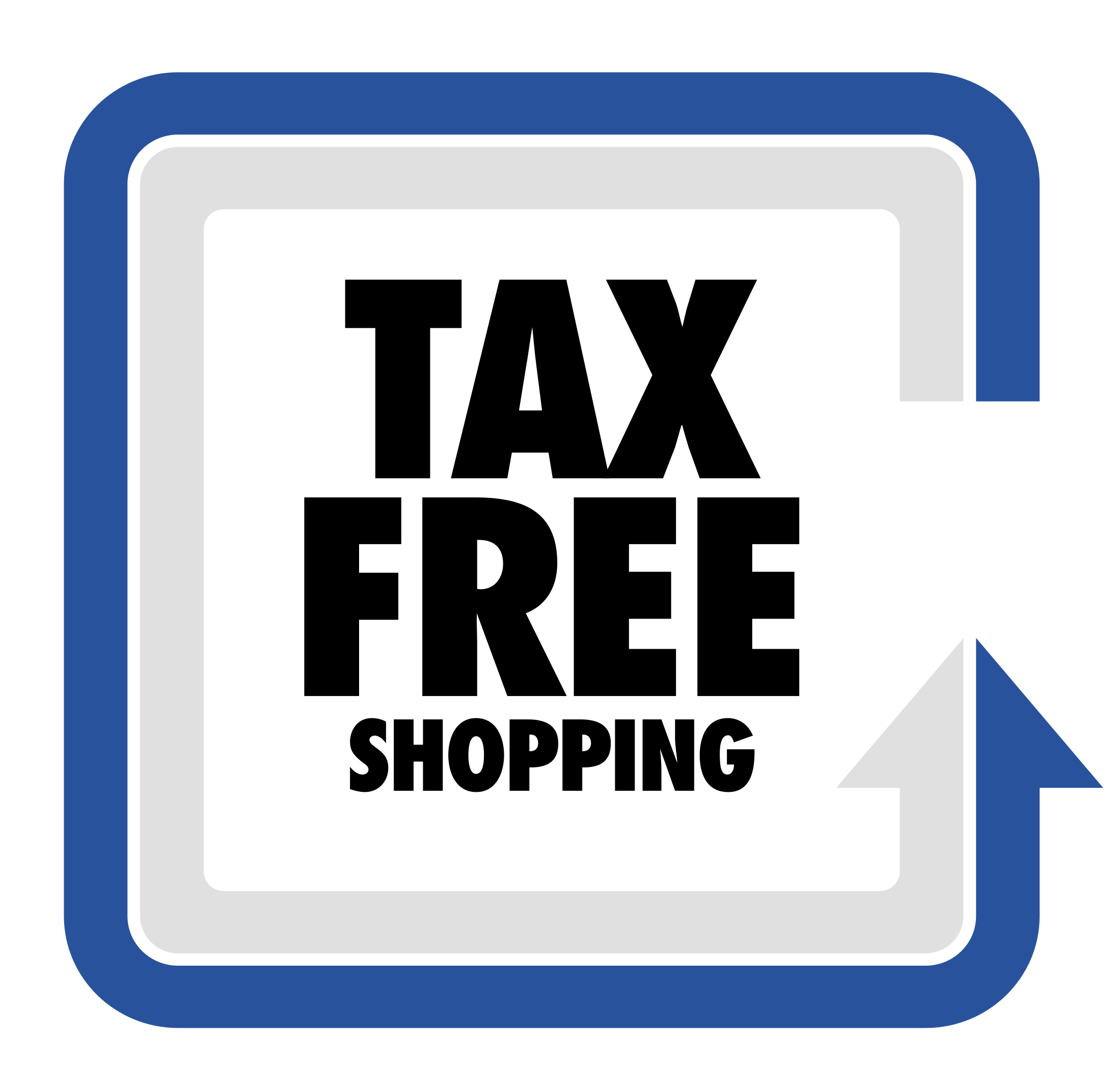Tax Free Shopping Logo Png Transparent - Tax Free Shopping Icon (2400x2400), Png Download