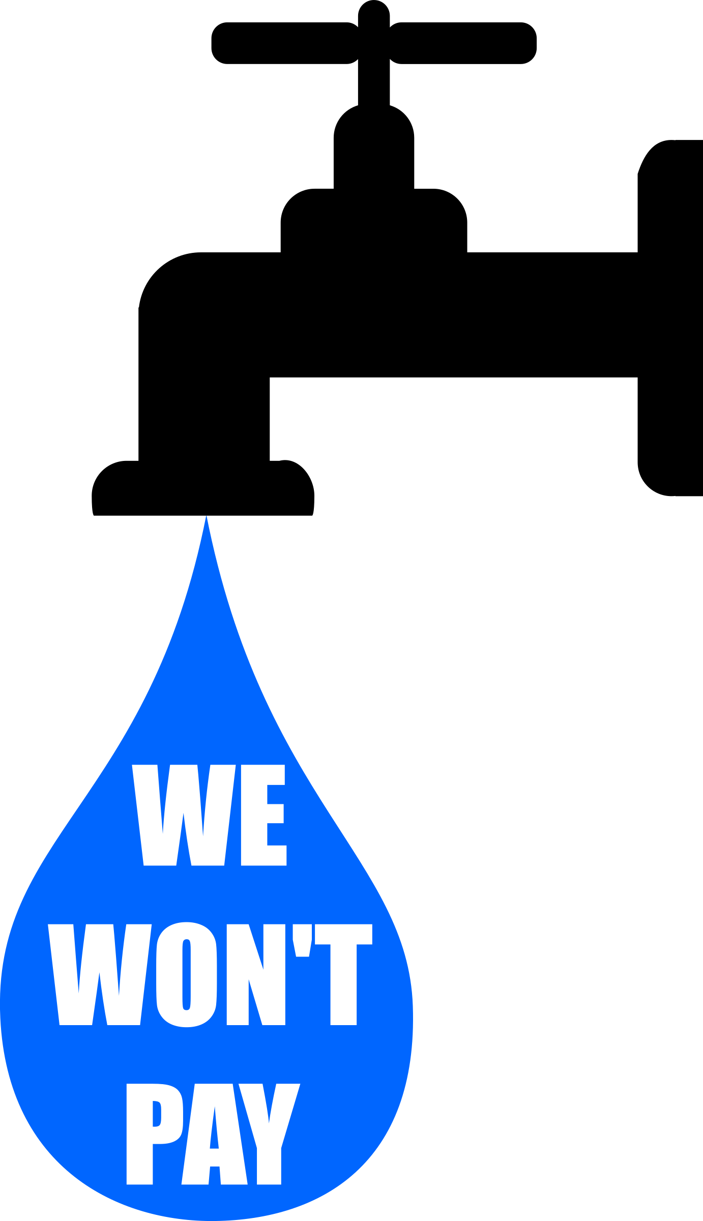 Download This Free Icons Png Design Of We Won't Pay The Water PNG Image