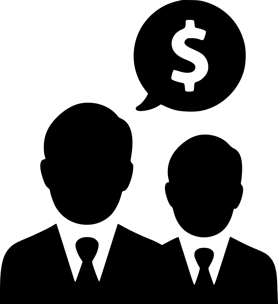 Dollar Businessmen Salesmen Income Talking Negotiations - Customer Lifetime Value Icon (896x980), Png Download