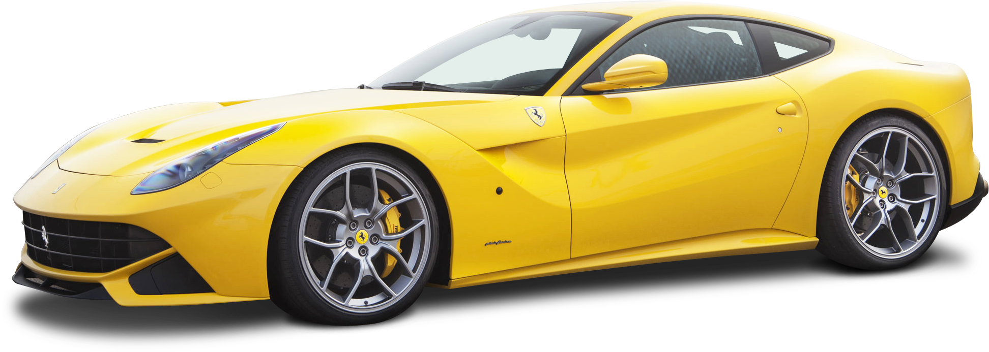Yellow Ferrari F12berlinetta Car Png Image - Yellow Ferrari Berlinetta F12 (2110x822), Png Download