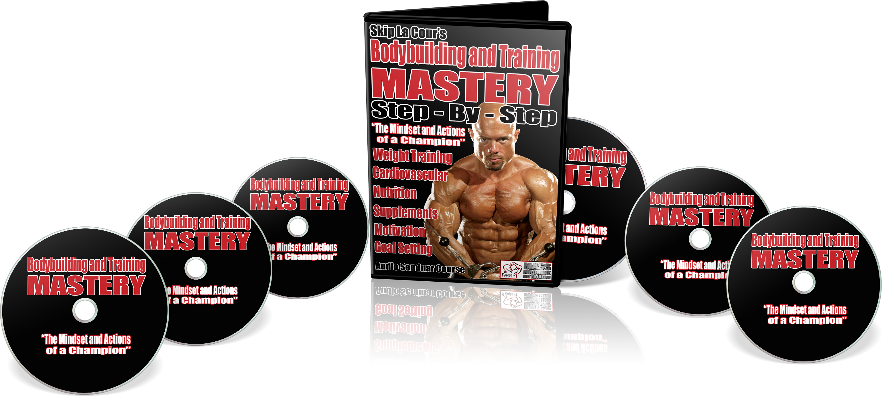 Stepbystep Pack Bodybuilding & Training Mastery - Step By Step Body Building (3080x1385), Png Download