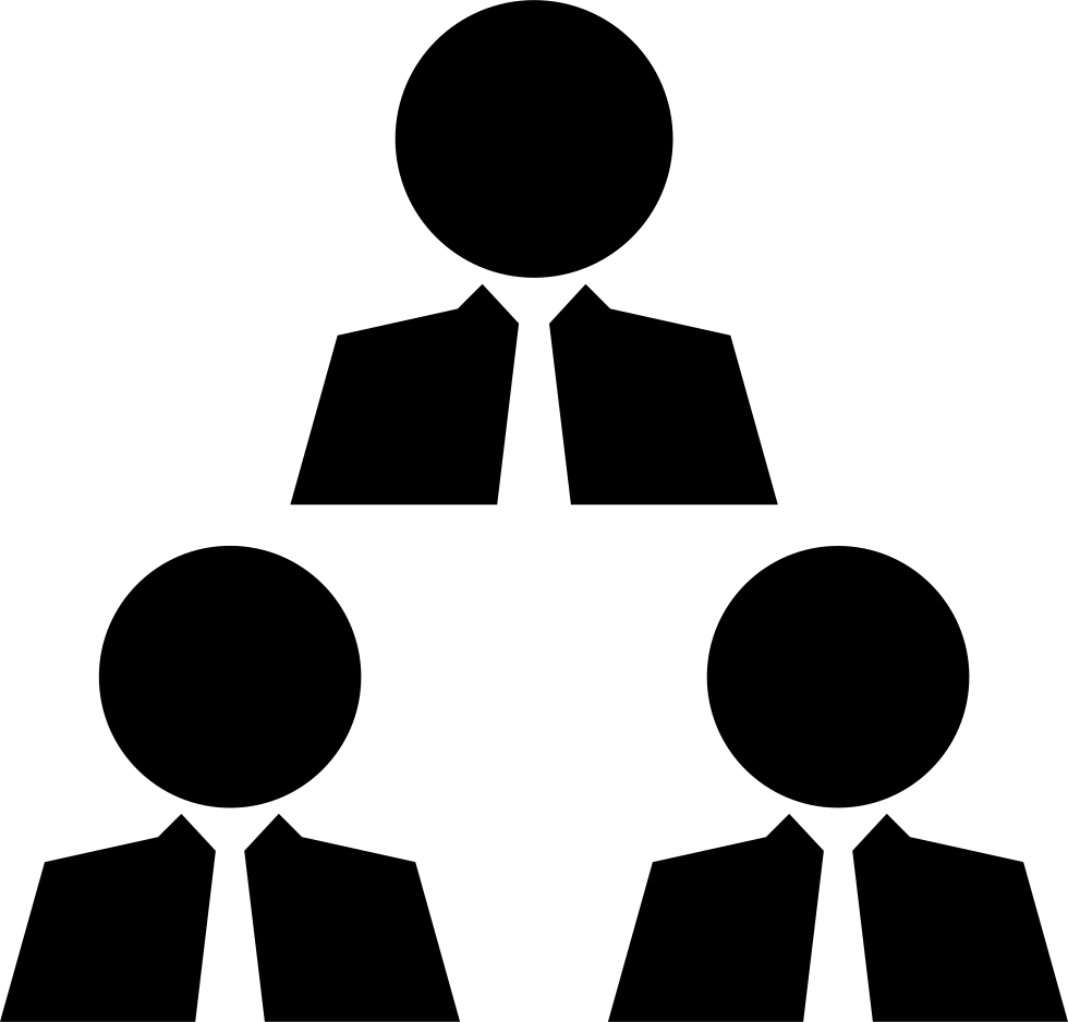 Businessmen Meeting - - People Connected Icon Png (980x938), Png Download