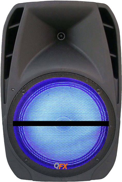 Qfx Pbx-bf12 Bluetooth Wireless Speaker - Black (735x735), Png Download