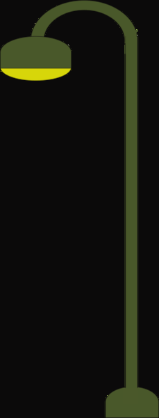 Street Light (229x600), Png Download