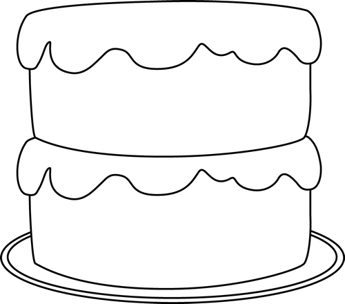 Download Black And White Cake Clip Art White Cake Clipart Png