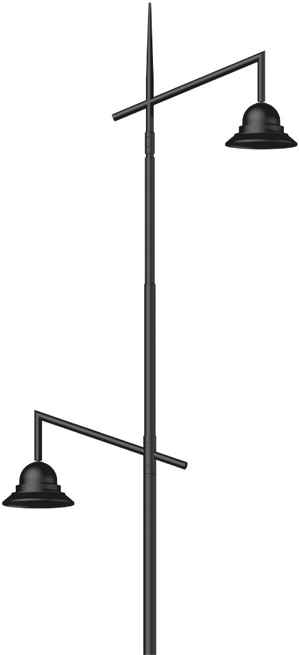 Back To The Poles For Street Furniture - Street Light (445x1000), Png Download