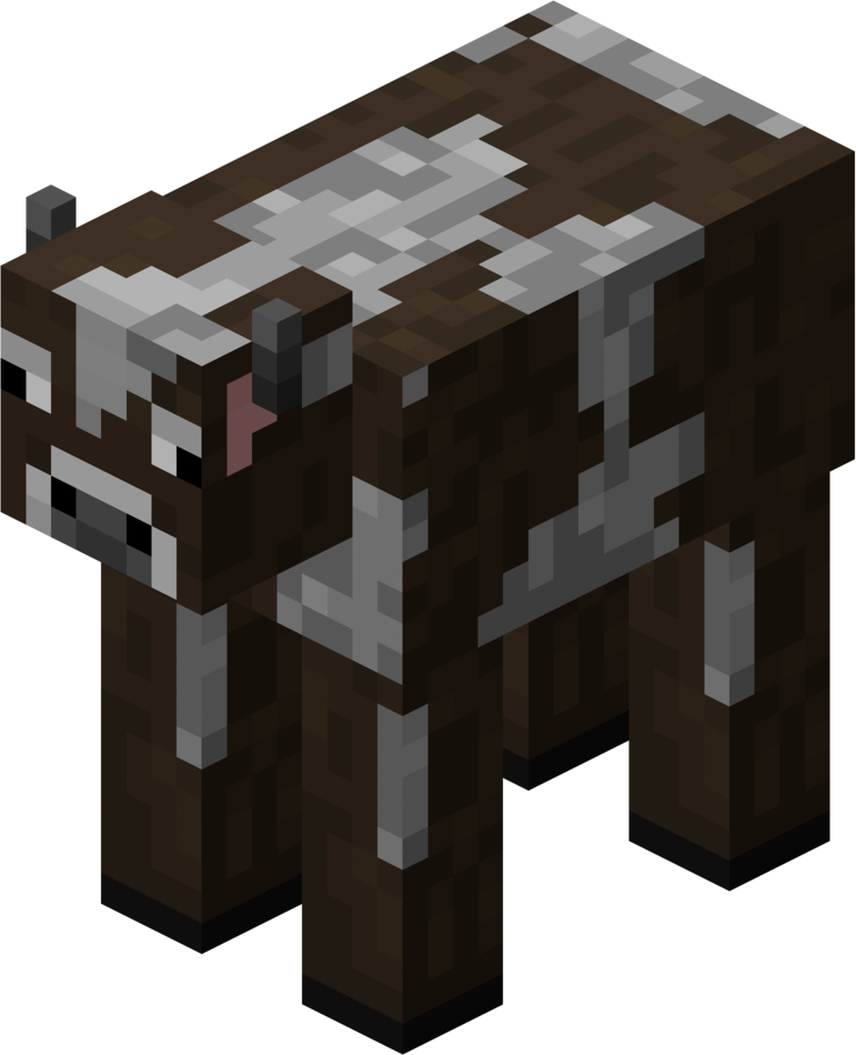 Cow - Minecraft Cow (771x950), Png Download