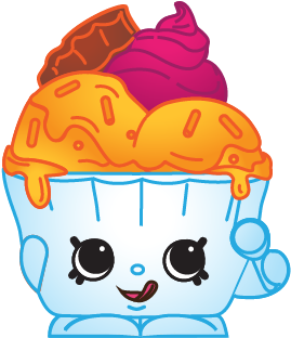 Ice Cream Queen Art - Shopkins Ice Cream Character (400x400), Png Download