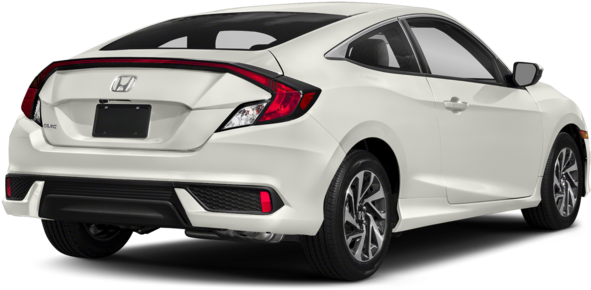 New 2018 Honda Civic Coupe Lx-p - White Honda Civic 2017 (640x480), Png Download