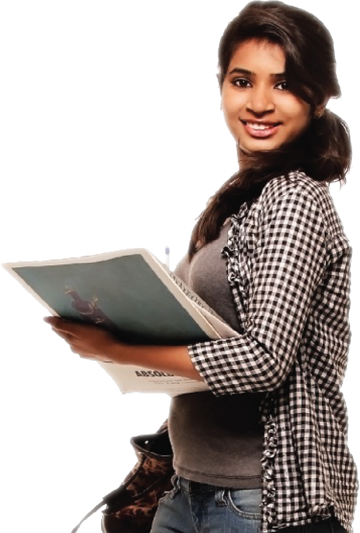 Indian Girl Free Png Image - Global Institute Of Gaming And Animation (896x1088), Png Download