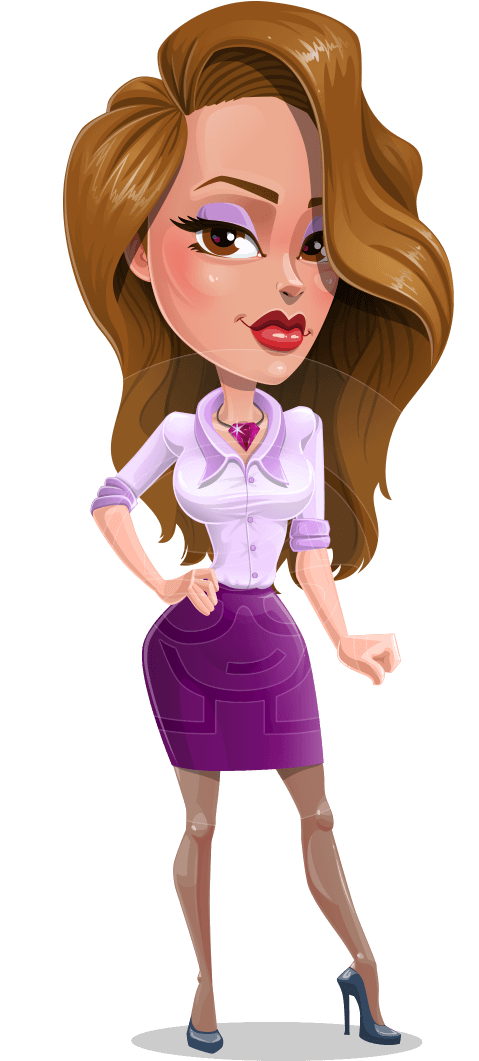 Woman, Female, Girl, Young, Stylish, Vector, Girl, - Business Lady Characters Png (957x1060), Png Download