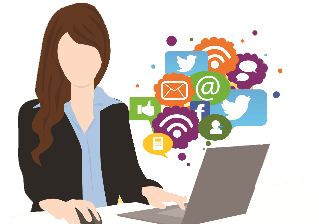 Business Process Outsourcing - Women Social Media Marketing (648x456), Png Download