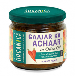 Organica Olive Oil Carrot Pickle - Organica Olive Oil Lime Pickle, 300g (400x365), Png Download