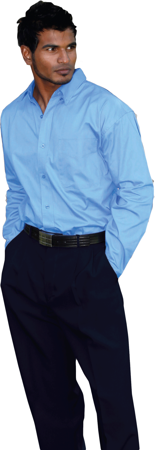 Men's Poly Blend Trousers - Trousers (800x1748), Png Download