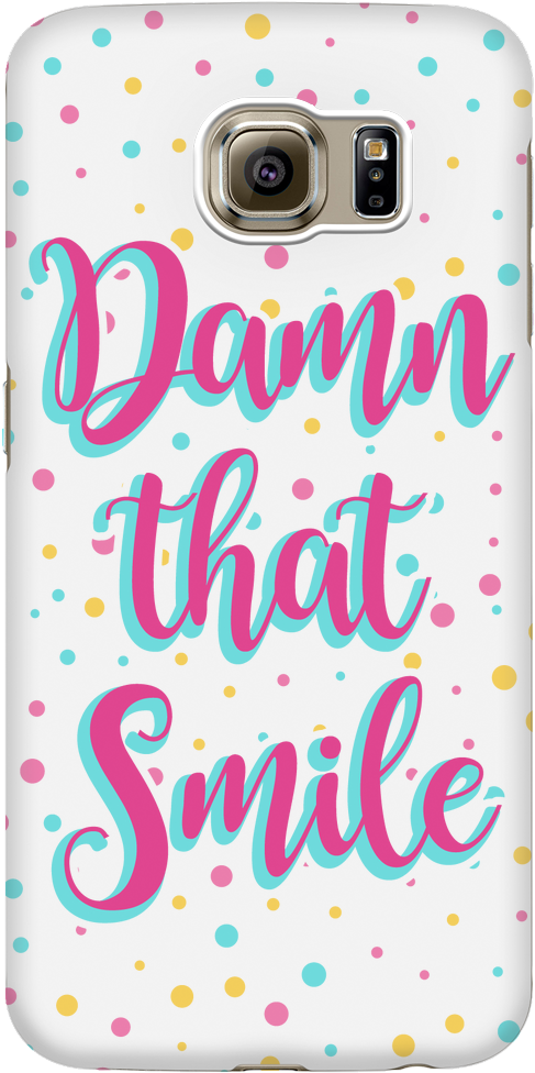 'damn That Smile' Beautiful Smile Quotes Phone Case - Mobile Phone (1024x1024), Png Download